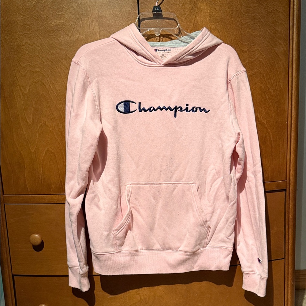 Champion Light Pink Pullover Hoodie